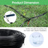 Maotong 50FT 1/4 inch Drip Irrigation Tubing Distribution Hose Tube for Garden Irrigation System...