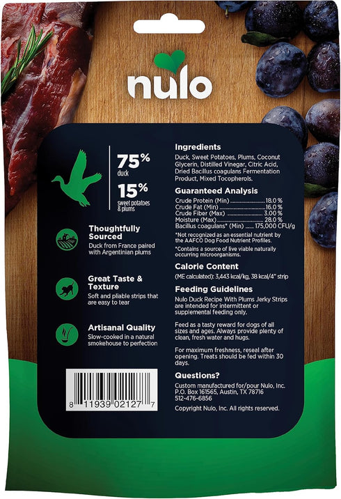 Nulo Premium Jerky Strips Dog Treats, Grain-Free High Protein Jerky Strips made with BC30 Probiotic to Support Digestive & Immune Health...