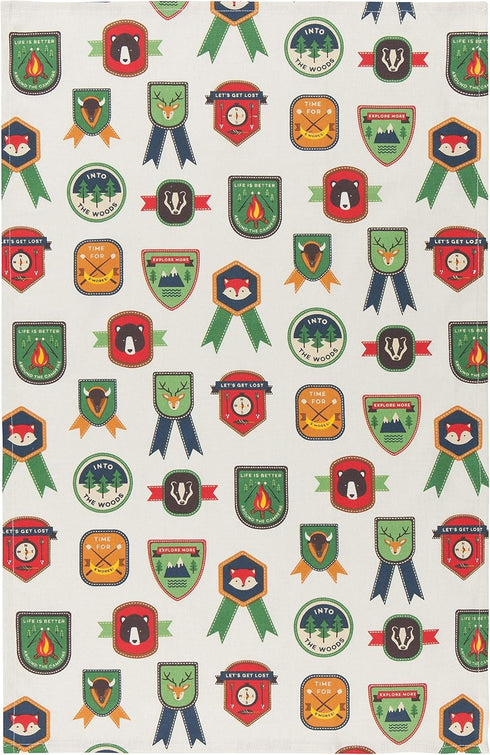 Now Designs Explore More Printed and Woven Kitchen Towels, Set of 2...