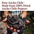 The Spice Way Premium Ancho Chile - Pure Ancho Chilli Powder (4 oz) made from pure dried ancho chili peppers with no additives, no agents. reseala...