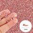 Ceya 5.3oz/ 150g Crushed Irregular Glass Rose Gold Metallic Crystal Chips Broken Glass Glitter 2-4mm Craft Glitter for Nail Arts Epoxy Resin Coast...