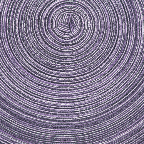 SHACOS Round Placemats Set of 4 Round Table Placemats Braided Cotton Place Mats 15 inch for Kitchen Dining Table Holiday Party (Light Purple, 4)...