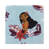 Disney Moana Feel The Waves Aqua, Coral & Violet with Pua Pig & Tropical Flowers Super Soft Toddler Blanket, Aqua, Orange, Purple, White , 40x50 I...