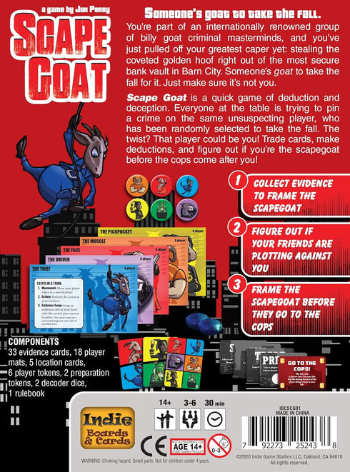 Indie Boards and Cards Scape Goat...