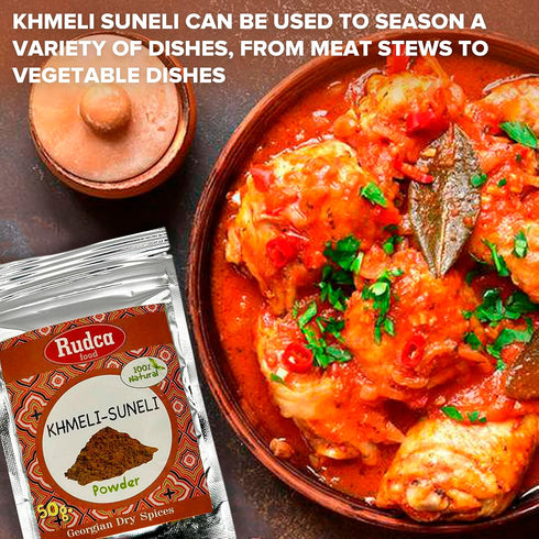 Rudca Food Khmeli Suneli, Spices, Georgian Dry Spice, Herbal Seasoning, Natural Organik, Delicious Spice from Georgia, New Seasoning, 50 gm....