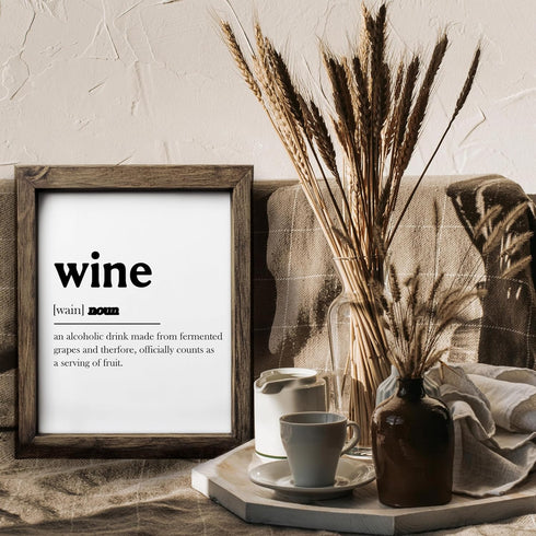 Posterizer 1 pcs-Funny minimalistic wall art for wine lovers-Artistic Word Art-Comedy Art-Gift for Woman, Women, Wife, Girlfriend-Living Room Bedr...
