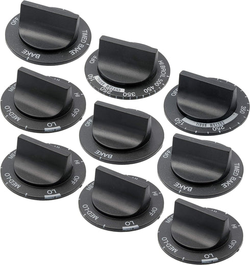 Supplying Demand 814362 330169 Electric Range Control Knob 9 Piece Replacement Set Model Specific Not Universal