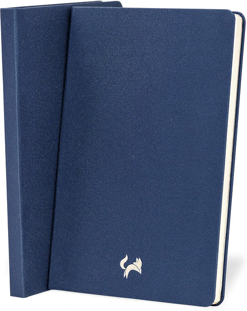 Jumping Fox Design Premium A5 Hardcover Dotted Journal Notebook, Medium 5.6 x 8.4 inches, 120gsm Thick Paper, Numbered Pages, Inner Pocket, Unique...
