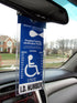 2 MirorTag Silver by JL Safety - Easily Display & Put Away a Handicapped Parking Placard. Strong Hook high Heat Rated. Magnetically snap The Holde...