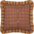 VHC Brands Prescott Plaid Cotton Rustic Square Pillow 16x16 Filled Bedding Accessory, 16" x 16"...