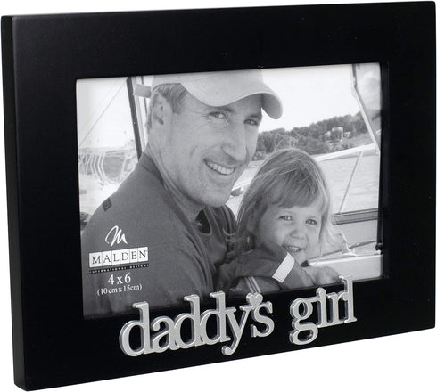 Malden International Designs 4305-46 Daddy's Girl Expressions Picture Frame, 4x6, Black...
