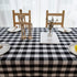 Aquazolax Weights Boho Tableclothes Buffalo Checkered Cloth Tablecloth for Rectangle Tables 6ft Long Black and White Table Cover, 54" x 72", Black...