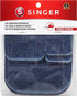 Singer Denim Iron-On Repair Kit, Assorted Sizes, Iron-on Patches for Jeans...