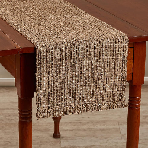 Park Designs Expresso Tweed Farmhouse Table Runner 36 Inch | 13x36 Rustic Dining Table Accessory | Hand Loomed & Rugged Texture | Modern Farmhouse...