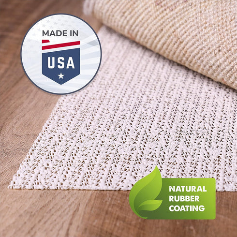 Slip-Stop | Made in U.S.A. | Rug Grip Natural Premium Non-Slip Rug Pad Gripper 2X3 FT | Low-Profile Slim Pad for Hardwood Floors & Any Hard Surfac...