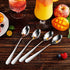 KEAWELL Premium 4-Piece Louise Long Handle Iced Tea Spoons, 18/10 Stainless Steel Long Teaspoons, Long Coffee Spoons, Cocktail Stirring Spoons, Di...