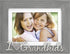 Malden International Designs 4x6 or 5x7 I Love My Grandkids Distressed Expressions Picture Frame Silver Finish Word Attachment Gray Textured Wood ...