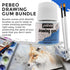 Pebeo Drawing Gum Made in France - Masking Fluid for Watercolor Painting and Various Art Projects - Bundled with Moshify Applicator Brush Set...