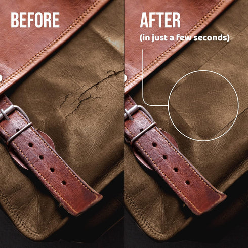 MASTAPLASTA Original Self-Adhesive Leather Repair Tape - Dark Brown 60" x 4" (150x10cm). Your Quick and Easy All-in-One Upholstery-Quality Leather...