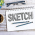 BAZIC Drawing Sketching Pencil Set, 6B 5B 4B 3B 2B B HB F H 2H 4H 6H, Professional Graphite Sketch Kit Pencils for Adults Artists (12/Pack), 1-Pac...
