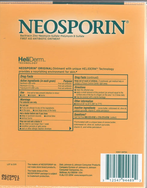 Neosporin Original First Aid Antibiotic Ointment Combo Pack, 2oz...