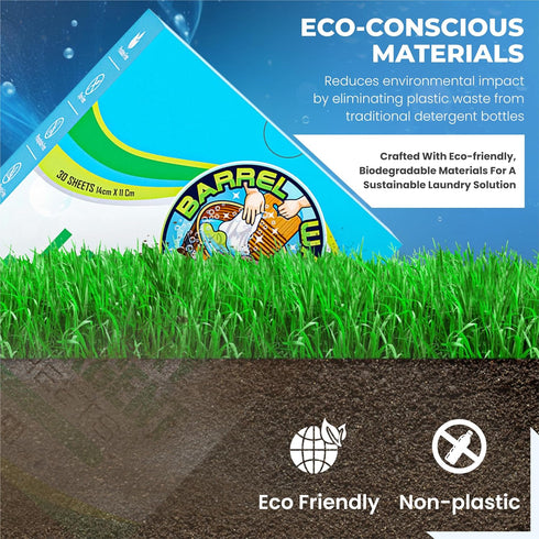 Laundry Detergent Sheets - Eco-Friendly, Biodegradable, Mess-Free, Concentrated Laundry Solution - No Plastic Waste, Easy to Use, Travel-Friendly ...