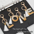 Initial Letter Keychain for Women Birthday gift To Little Girls Tassel Butterfly Pendant Key Ring for Backpack...
