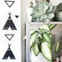 Tents Wall Decals Peel and Stick for Kids, Baby Bedroom Nursery and Living Room, Tribal TeePees Vinyl Wall Stickers Decor (Black)...