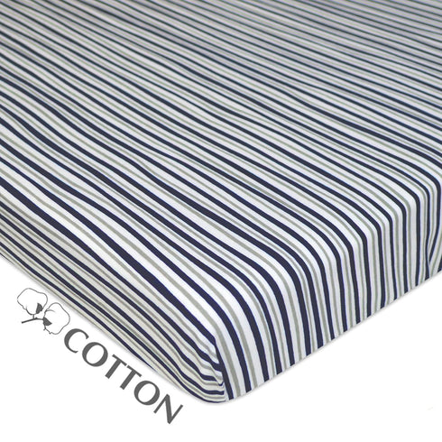 American Baby Company 100% Natural Cotton Fitted Mini Crib Sheet 38" x 24" - Soft & Breathable Small Nesting Portable Crib Sheet, Fits Pack N Play...
