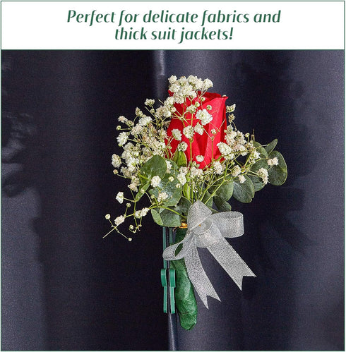 WILLBOND 45 Pairs Floral Boutonniere Magnets Corsage Brooches Magnet for Handmade Wedding Bride Boutonnieres Corsage Flower Pins Business Buttonho...