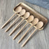 Wooden Spoons for Eating, ADLORYEA 9 inch Small Wooden Soup Spoon Mixing Stirring Tasting, 6-Piece Wood Spoons for Soup and Korean Food, Eco frien...
