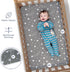 Fitted Unisex Crib Sheets (3 Pack) by GROW WILD - Jersey Knit Cotton Crib Sheets for Boys or Girls, 52” x 28” x 9” Crib Bedding Set (Moon, Stars a...