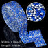 Locacrystal Bling Rhinestones Ribbon Self-Adhesive Iron on Diamond Crystal Ribbon Wrap Roll DIY Rhinestone Stickers for Wedding Clothing Cars Craf...