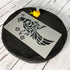 Aleks Melnyk No.471 Metal Stencil, Bird on Tree Branch, Parrot, Branches with flowers, Wild Animal, Small Stencil, 1 PC, Template for Wood Burning...