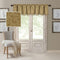 Elrene Home Fashions Mia Jacquard Scroll Blackout Valance, 52" x 19" (1 Valance), Gold...
