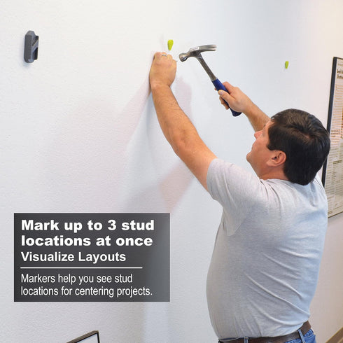 Calculated Industries 7310 StudMark Magnetic Stud Finder with 2 Removable Magnet Markers | Finds & Marks up to 3 Stud Locations | Updated 2020 Mor...