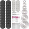 53pcs Cutting Wheel Set for Rotary Tool, GOXAWEE 1/8’’ Shank 545 Diamond Cutting Wheel, Mini HSS Cut Off Saw Blades, Resin Cutting Discs with Mand...