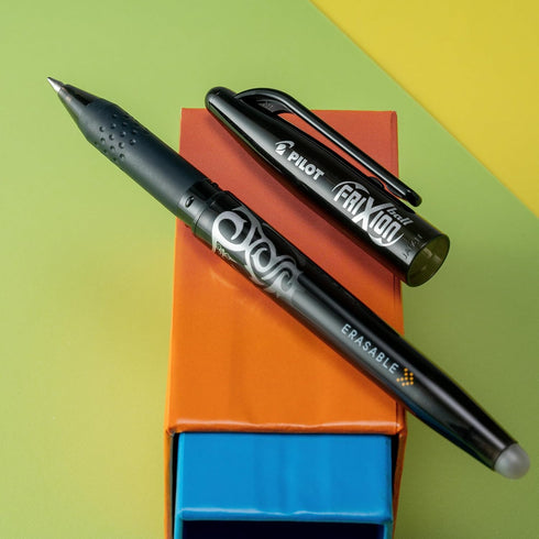 PILOT FriXion Ball Erasable & Refillable Gel Ink Stick Pens, Fine Point, Black Ink, 8-Pack...