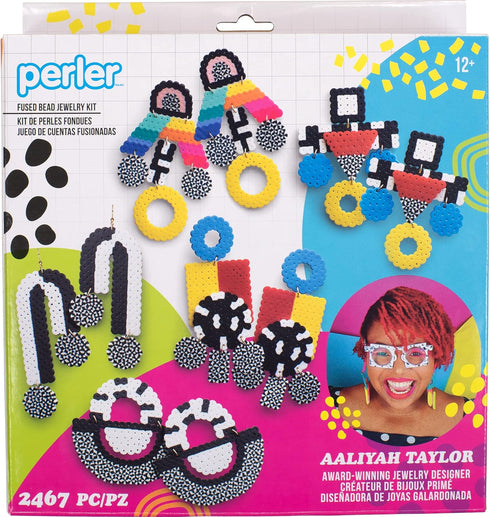 Perler Aaliyah Taylor Jewelry Fuse Bread Craft Kit for Kids, Multicolor 2467 Piece...