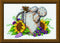 Design Works Crafts Watering Can Mouse, 5 x 7 Counted Cross Stitch Kit, 5" by 7", Multi-Colour...