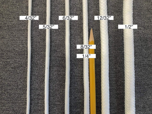 4/32" (1/8") Soft Synthetic Upholstery Welt Cord, Braided, 83 Yards...
