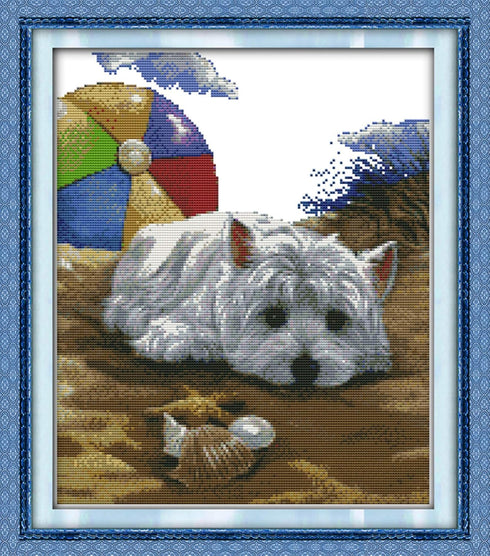 CaptainCrafts Cross Stitch Kits, New Stamped Kit Printed 11CT Fabric Cross Stitching DIY Art DMC Needlecrafts Embroidery Kit for Adults Beginner (...
