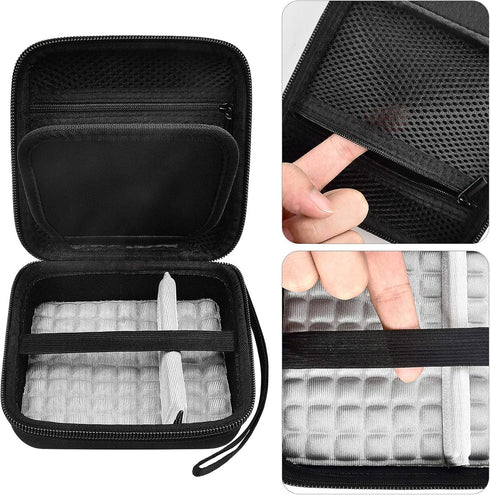 Kid Toy Camera Case for VTech Kidizoom Creator Cam Video Camera, Hard Travel Carrying Storage with Accessories Pocket - Black...