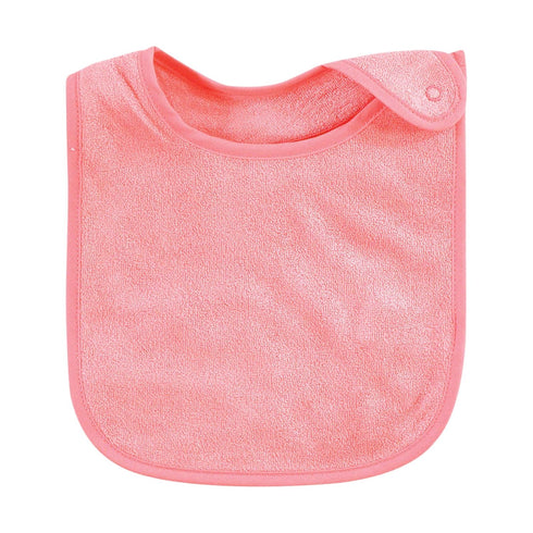 Hudson Baby Unisex Baby Rayon from Bamboo Terry Bibs, Coral Mint, One Size...