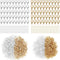 800+ Pieces Lobster Clasps and Open Jump Rings, 12 mm Lobster Claw Clasps Necklace Fasteners Hook and 5 mm Jump Rings for DIY Bracelet Necklace Je...