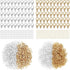 800+ Pieces Lobster Clasps and Open Jump Rings, 12 mm Lobster Claw Clasps Necklace Fasteners Hook and 5 mm Jump Rings for DIY Bracelet Necklace Je...