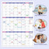 BooQool Large Dry Erase Calendar for Wall - Undated 3 Month Calendar, 27.7'' x 40'', Erasable & Reusable Laminated White Board with 8 Round Sticke...