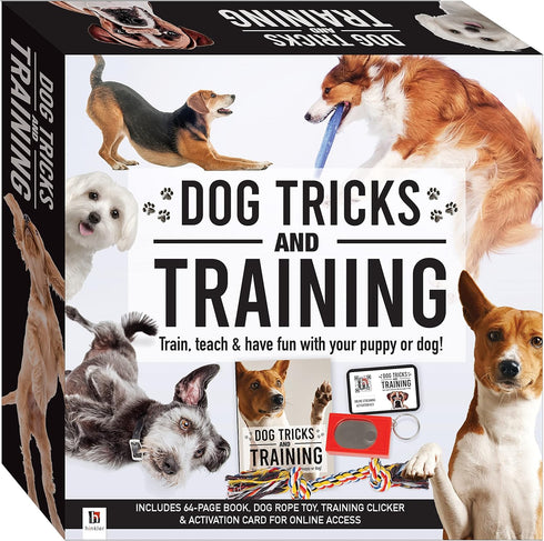 Hinkler Dog Tricks and Training Box Set - Pet Care Guide - Dog Training - Household Essentials -Exclusive Access to Online Dog Training Videos - C...