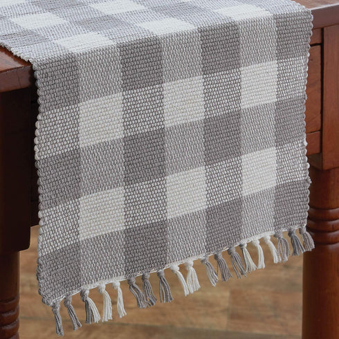 Park Designs Buffalo Check Dove Table Runner Yarn 13" X 54"...