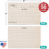 321Done Recipe Cards Modern Rustic Kraft Tan with From the Kitchen Of (Set of 50) 4" x 6" - Minimalist, Large Double-Sided for Weddings, Bridal Sh...